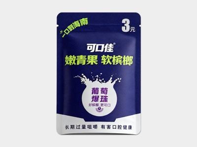 可口佳葡萄爆珠槟榔3元分享装